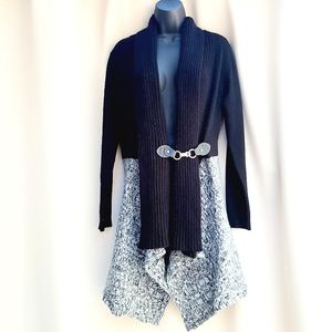 VENUS Sweater Coat-32”L, attached belt. Hourglass shape 🛍️ -a STEAL(MSRP$59)